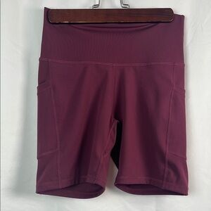 Colorfulkoala Plum Performance Bike Shorts medium